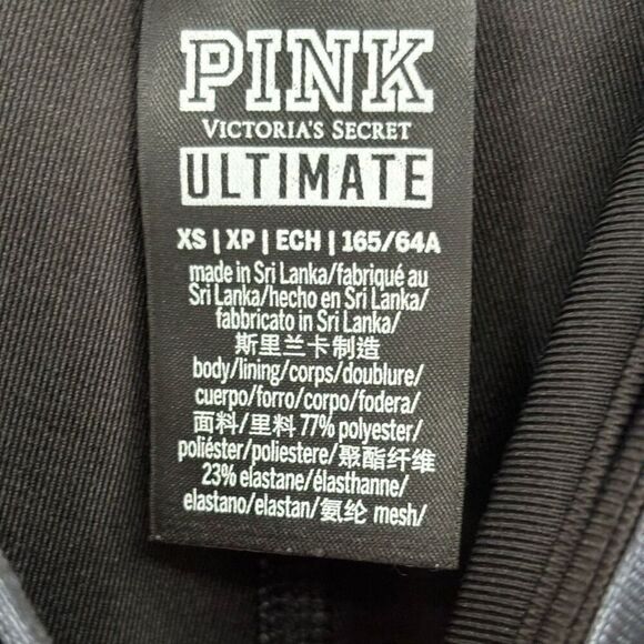 Pink‎ Victorias Secret Ultimate Leggings Black /Gray XS - Picture 2 of 8